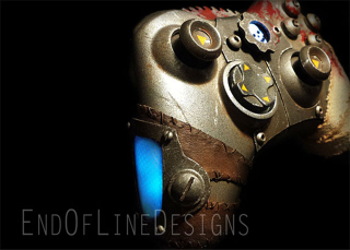 Illustration for article titled Gears Of War Controller Looks Like It Just Chainsawed Someone